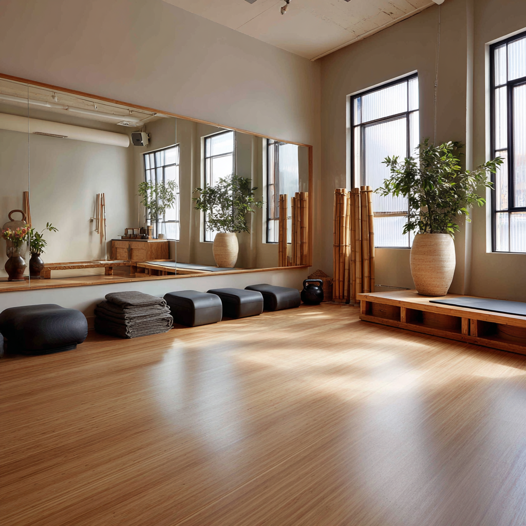 Professional yoga studio